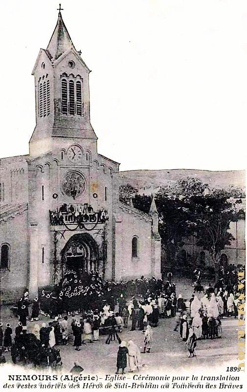 2629- Nemours - Eglise - Ceremonie du transfert des Braves - 1899.jpg